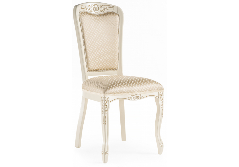 Стул деревянный Клето патина золото / ромб (49x59x104). 