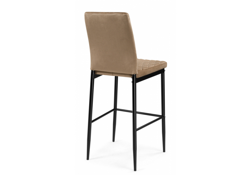 Барный стул Teon темно-бежевый / черный (41x50x100)