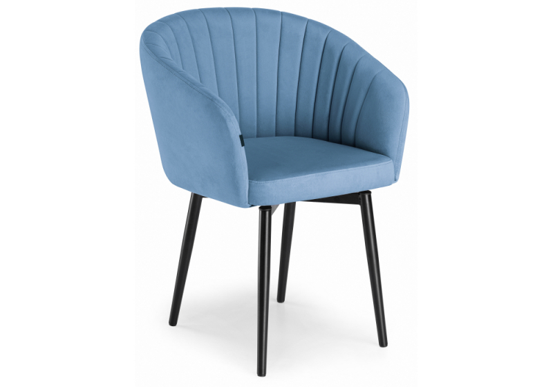 Стул на металлокаркасе Моншау крутящийся velutto 46 / черный (60x53x83). 